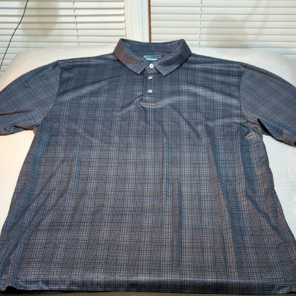 PGA Tour Blue Polo Shirt with Classic Style - Picture 1 of 11